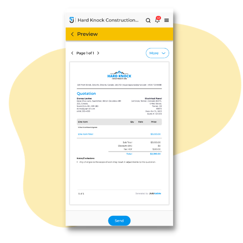Jobtable professional quotations