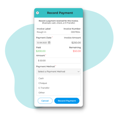 record offline cash payments with ease