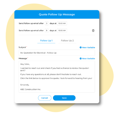 Automate communication with clients
